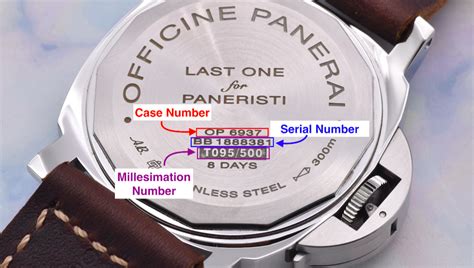 how to find Panerai serial number